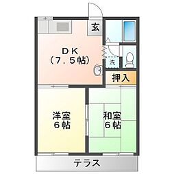 間取図画像 2DK