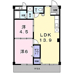 シティハイツ別名B 1階/1A
