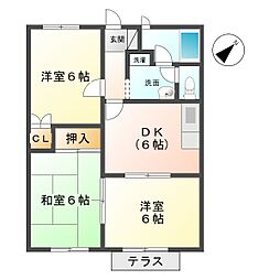 グリーンパーク松原 2階