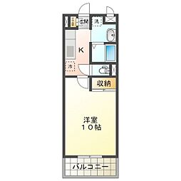 ＰＬＵＭＥＲＩＡ　ｓｈｉｒａｓｕｋａ 1階1Kの間取り