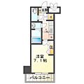 レジデンスハマダ7階6.6万円