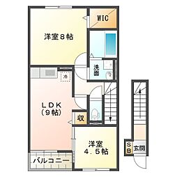 クレールカルチェVI 2階