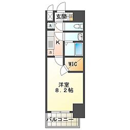 S-RESIDENCE四日市市堀木amante(アマンテ) 1Kの間取図画像