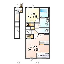 プラ　リジェール 2階