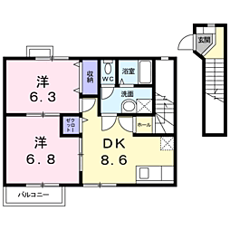 パティオ・ソレア−ド 2階