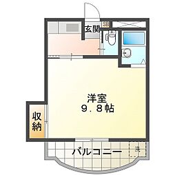 尾関ハイツ 4階/4C