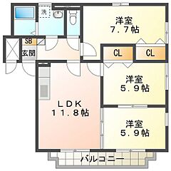 物件の間取り