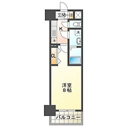 S-RESIDENCE四日市市堀木amante(アマンテ) 1Kの間取図画像