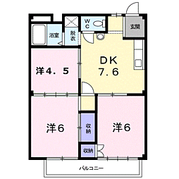 シティハイツ青山 2階/2C
