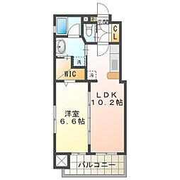 グリーンシティHT 1LDKの間取図画像
