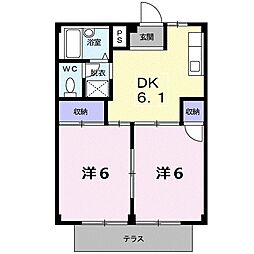 シティハイツ山の手Ａ 1階/101