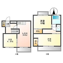 ワイズタウン3 3LDKの間取図画像