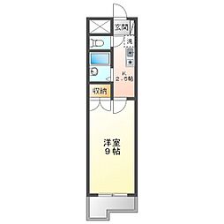ロジュマン生桑 1Kの間取図画像