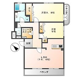 エクラときわ5 2階/202