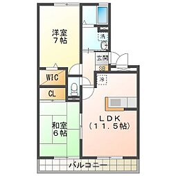 ロイヤルハイカムール・ST 2LDKの間取図画像