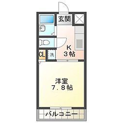 間取図画像 1K