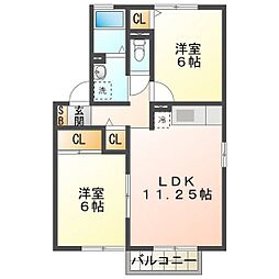 ディアコート楠 2階/201