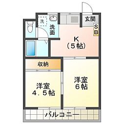 間取図画像 2K