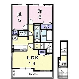 エヴァー・ガーデンB 2階