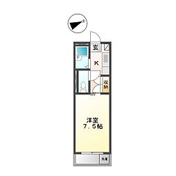 シティーハイツパテリッシアII 1階/303