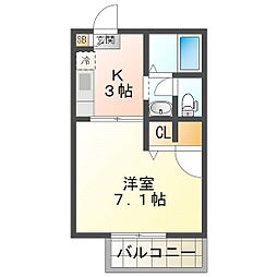 たちばな壱番館 1階/107