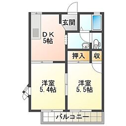 フレグランスかおりA 2階/201