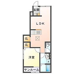 ベレッツァ鈴鹿 A 1階/102