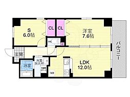 ベリエ茶五 1SLDKの間取図画像