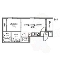 京都府京都市伏見区深草飯食町（賃貸アパート1LDK・1階・29.70㎡） その2