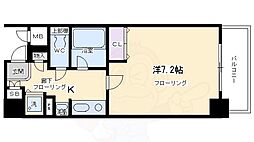 ベラジオ五条烏丸 8階1Kの間取り
