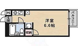 カツラフラット 3階1Kの間取り