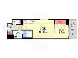 CREST TAPP 京都西京極 dex 4階1LDKの間取り