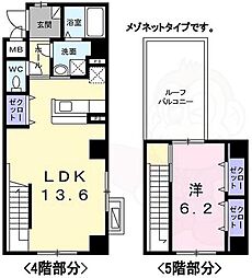 ベル・アビタシオン 1LDKの間取図画像