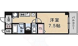 Alice（アリス） 4階1Kの間取り