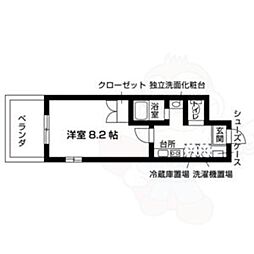 間取図画像 1K