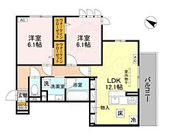間取図画像 2LDK