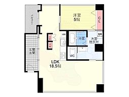 SHALIMARNISHIOJI 1LDKの間取図画像