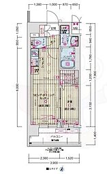 京都市南区東九条南石田町マンション 1LDKの間取図画像