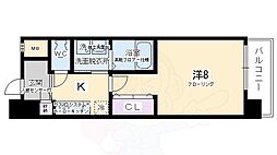 カスタリア京都西大路（旧フォレシティ西大路） 7階1Kの間取り
