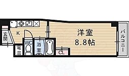 HGY富小路 5階1Kの間取り