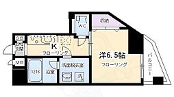 グラマシー京都　旧リエトコート塩小路堀川 2階1Kの間取り