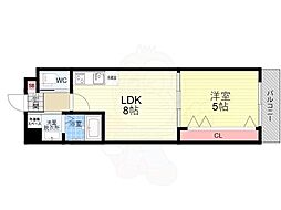 ARCA嵯峨嵐山 1階1LDKの間取り