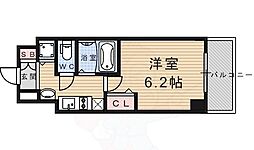 JR東海道・山陽本線 京都駅 徒歩13分の賃貸マンション 7階1Kの間取り