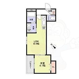 フラッツ六地蔵 3階/-