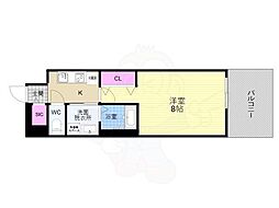 ベラジオ雅び京都洛北ガーデン 1Kの間取図画像