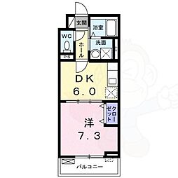 間取図画像 1DK