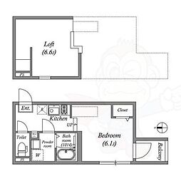 間取図画像 ワンルーム