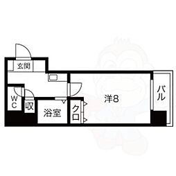 間取図画像 1K