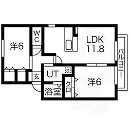 アソシエ一乗寺 1階/-