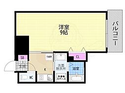 ファーストフィオーレ京都コーヴォ 1Kの間取図画像